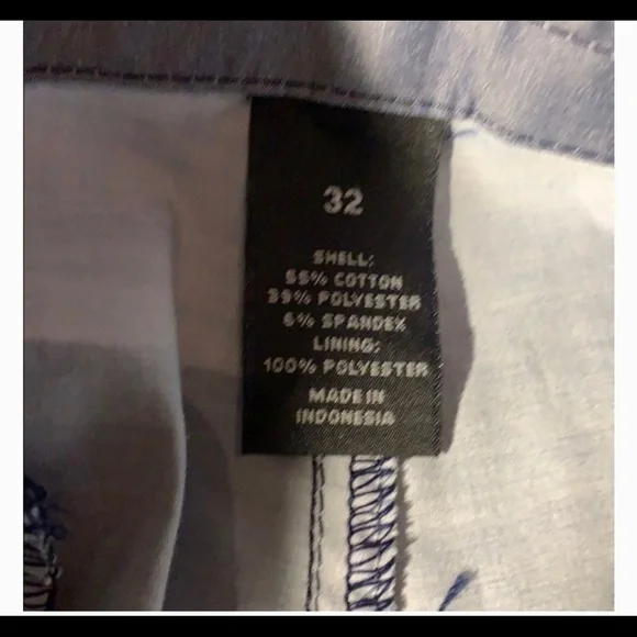 Men’s blue striped printed swim trunks M - Picture 4 of 4